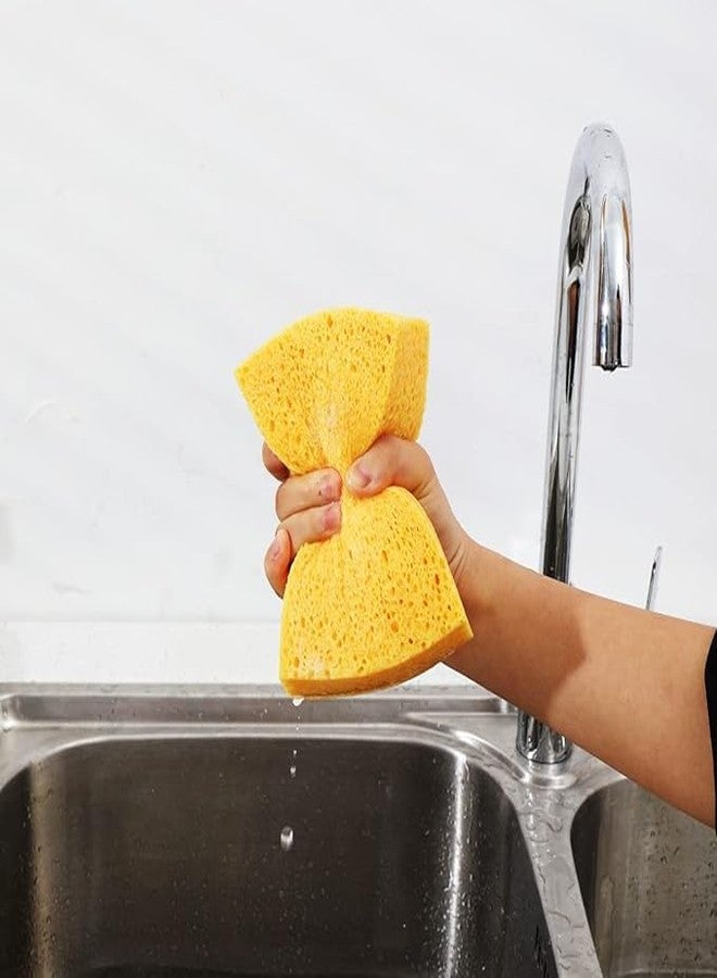 Crewbolt Extra Thick Cellulose Kitchen Sponges | Heavy-Duty Cleaning Sponges for Dishes & Cookware | 2" Thick, Large (13x9x4 cm) (6) - Image 5